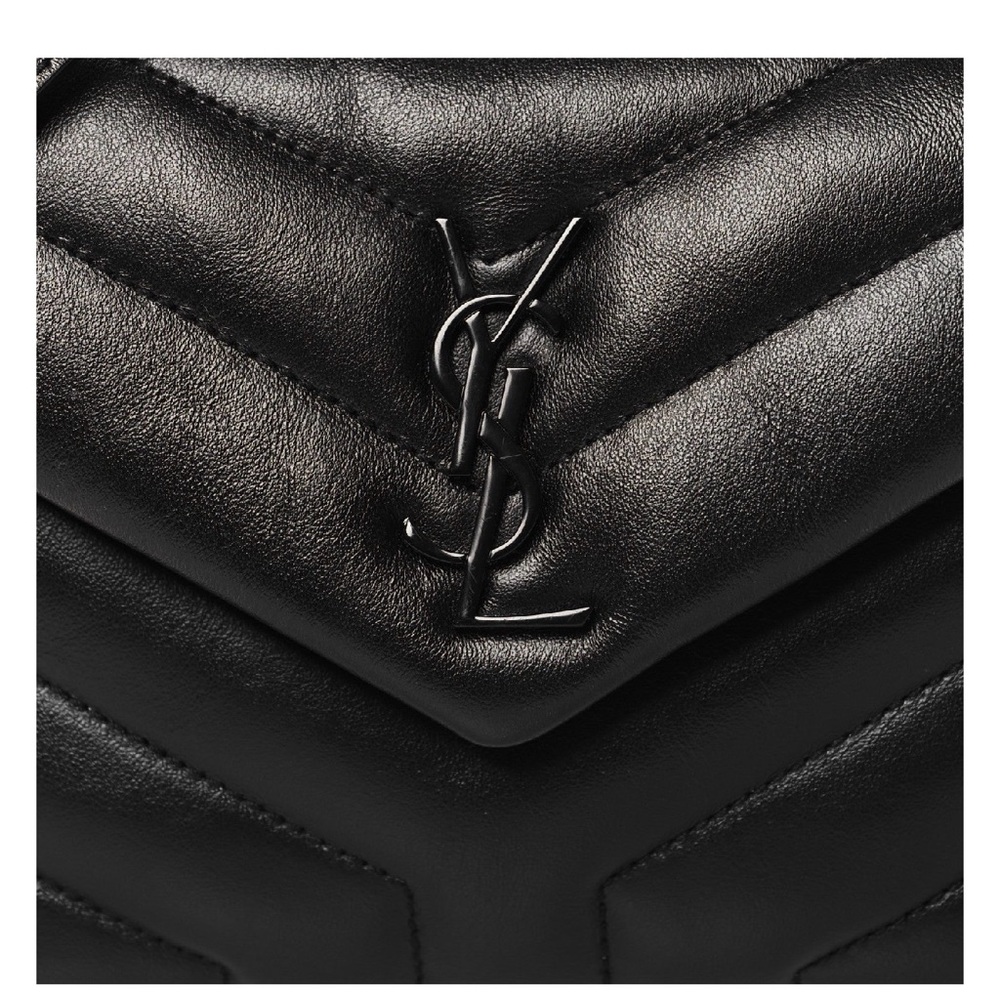 Saint Laurent Toy Loulou Black Calfskin Quilted Monogram Crossbody Bag - Picture 3 of 8